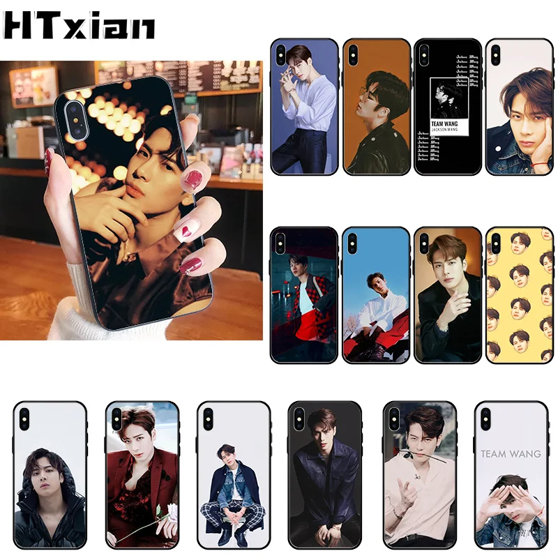 HTXian GOT7 Jackson Wang Newly Arrived Black Cell Phone Case for iPhone 11 pro XS MAX 8 7 6 6S Plus X 5 5S SE XR case | Мобильные