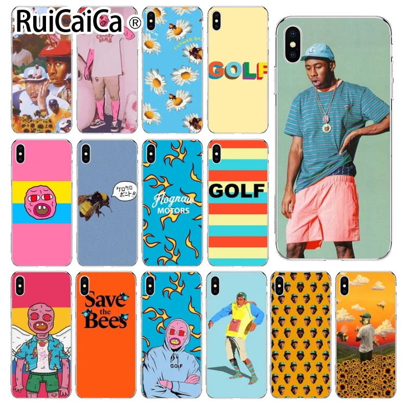 Ruicaica tyler the creator Golf bees Coque чехол для телефона iPhone 8 7 6 6S Plus 5 5S SE XR X XS MAX Shell | Мобильные