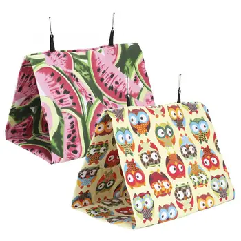 

1PCS Spring Summer Canvas Pet Hammock Hanging Cave Bed for Parrots and Other Birds Bird