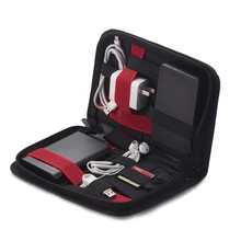 Кабель для передачи данных USB сумка для хранения нескольких Функция цифровой дорожная сумка гарнитура Зарядное устройство Держатель коробка электронные аксессуары