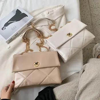 

New 2020 Tote Handbag Shoulder Girl Women Messenger Lady Classic Bag Famale Wild Pu Leather Sweet Fresh Casual For Women