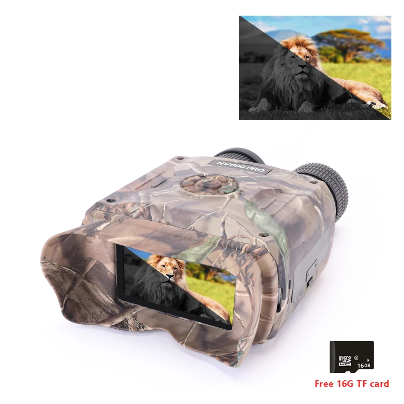 NV600Pro 500M Infrared Night Vision Binoculars 5x35 Binocular Night Vision Camera Hunting Binoculars HD IR Binocular Telescope