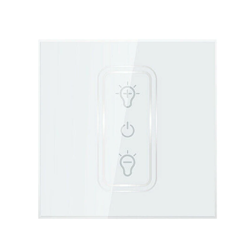

BHTS-Press Switch Smart Light Switch Panel Wifi Dimmer Switch Work with Alexa Google Home EU Plug