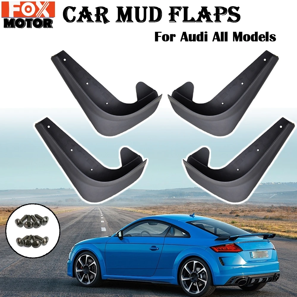 DBL 4Pcs Car Mud Flaps Mudguard for Audi A6 C7 2011-2016 Fender Splash Guards Black