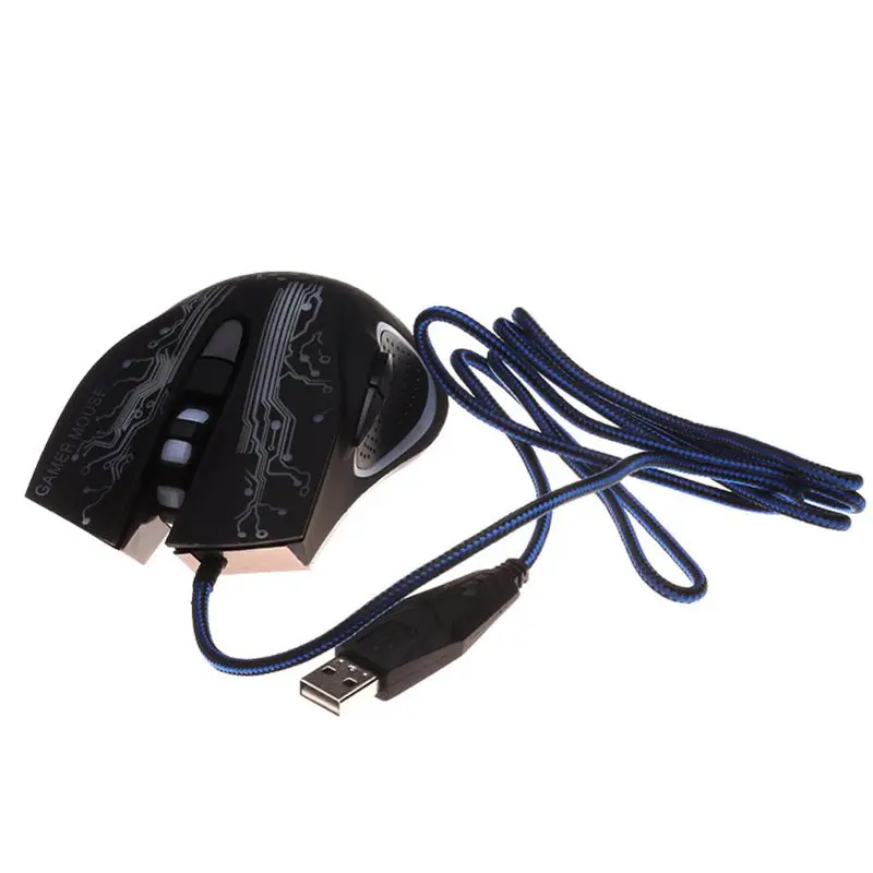 

USB Wired Gaming Mouse 6-button LED Luminous Computer Laptop Optical Mouse