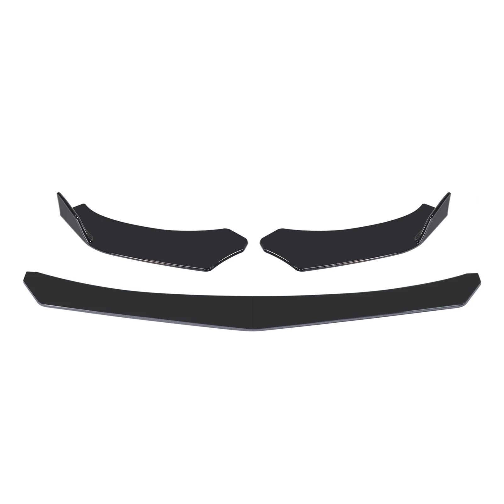 4PCS Car Front Bumper Lip Body Kit Universal Nissan Benz/Civic/Volkswagen Spoiler Splitter Bumper Canard Lip Splitter car bumper spoiler bumper lip bumper lip decoration