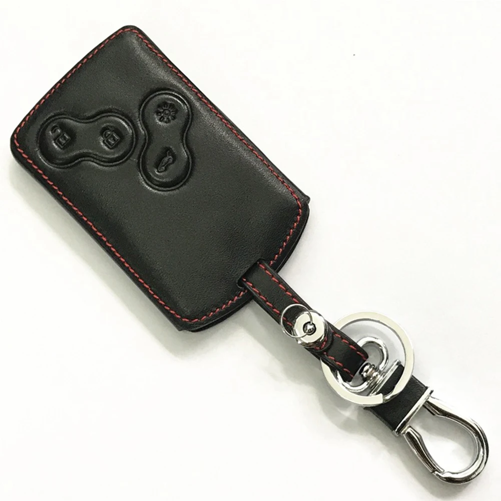 black Аксессуары Мини Многофункциональный унисекс авто чехол для ключей Органайзер портативный защитный чехол из искусственной кожи для Renault - Цвет: black