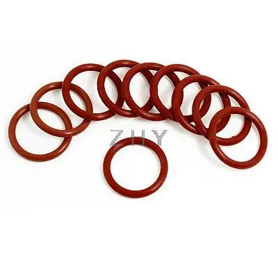 

10 Pcs 26mm Outside Dia 3mm Thickness Industrial Rubber O Rings Seals