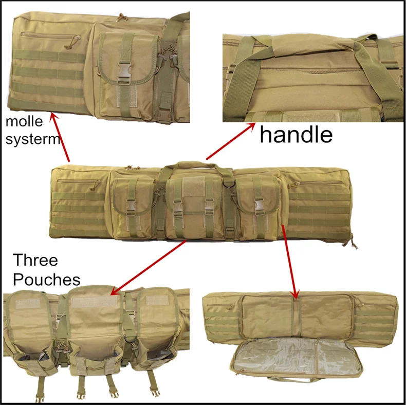 47 ''120 см Военная Сумка molle Rifle Пистолет Чехол тактический наплечный Пакет air rifle охотничья сумка для M249 карабин AK47 M4 M16 пистолет