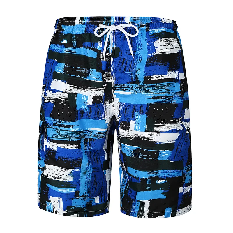 

Plus Size Casual Loose Shorts Mens Drawstring High Quality Elasticity Men Short Trendy Boardshorts Newest 2020 Males Knee-length
