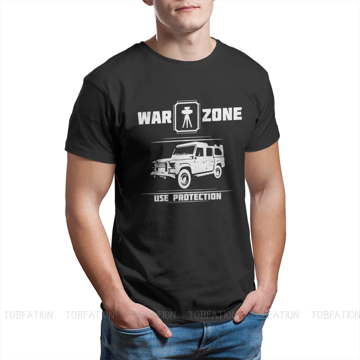 Классическая хлопковая Футболка Warzone с принтом холодная война и графическим