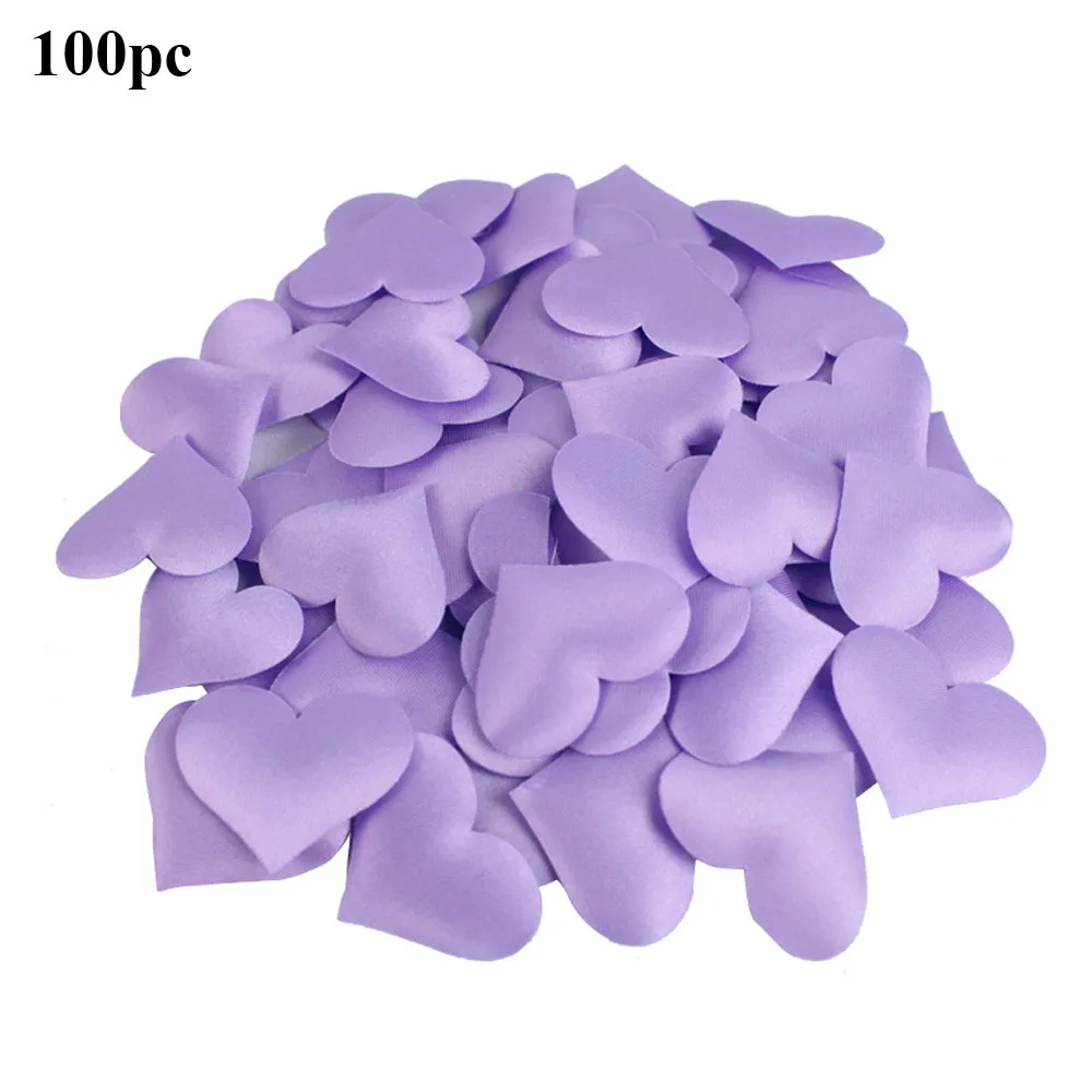 3.5cm purple 50/100/200 шт сердце Форма ручной пледы свадебные конфетти Цветной Бумага Конфетти Свадебные Обручение стол посыпать Цветы украшения - Цвет: 3.5cm purple