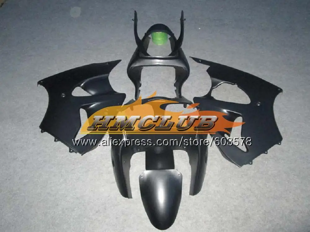 Корпус для KAWASAKI ZX-636 ZX 6 R ZX636 ZX6R 00 01 02 Красный Пламя 106CL. 10 ZX 636 600CC ZX-6R ZX600 ZX 6R 2000 2001 2002 обтекатель - Цвет: No. 19 Flat black