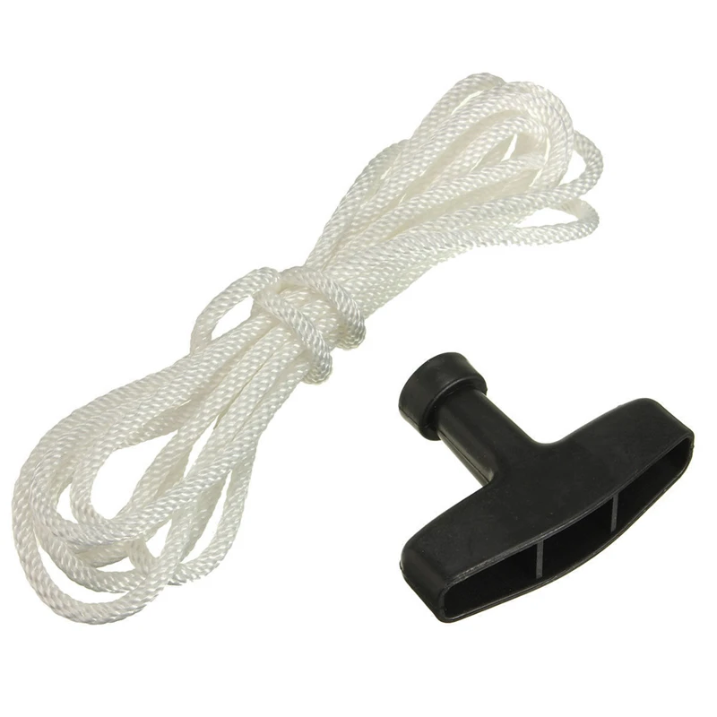 New Universal Generator Starter Handle Without Cover Strong Pull Cord Line Polyester Rope Garden Home Handle Drawstring 3/4/5mm afbeelding