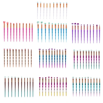 

10Pcs Pro Makeup Brushes Set Eye Contour Powder Eyeshadow Cosmetic Brush Tools