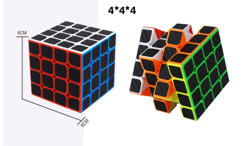 Кубик наклейка из углеродного волокна 2x2 3x3 4x4 5x5 куб пазл игрушки для детей подарок для детей развивающие игрушки