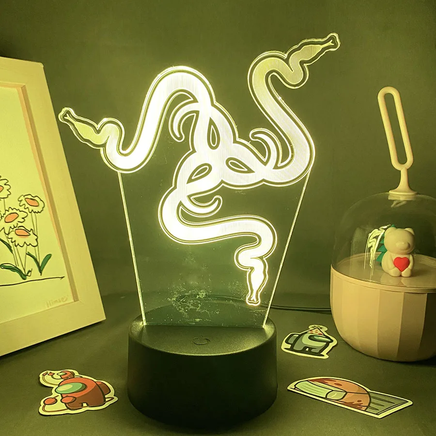 Razer Logo 3D Ночник | AliExpress