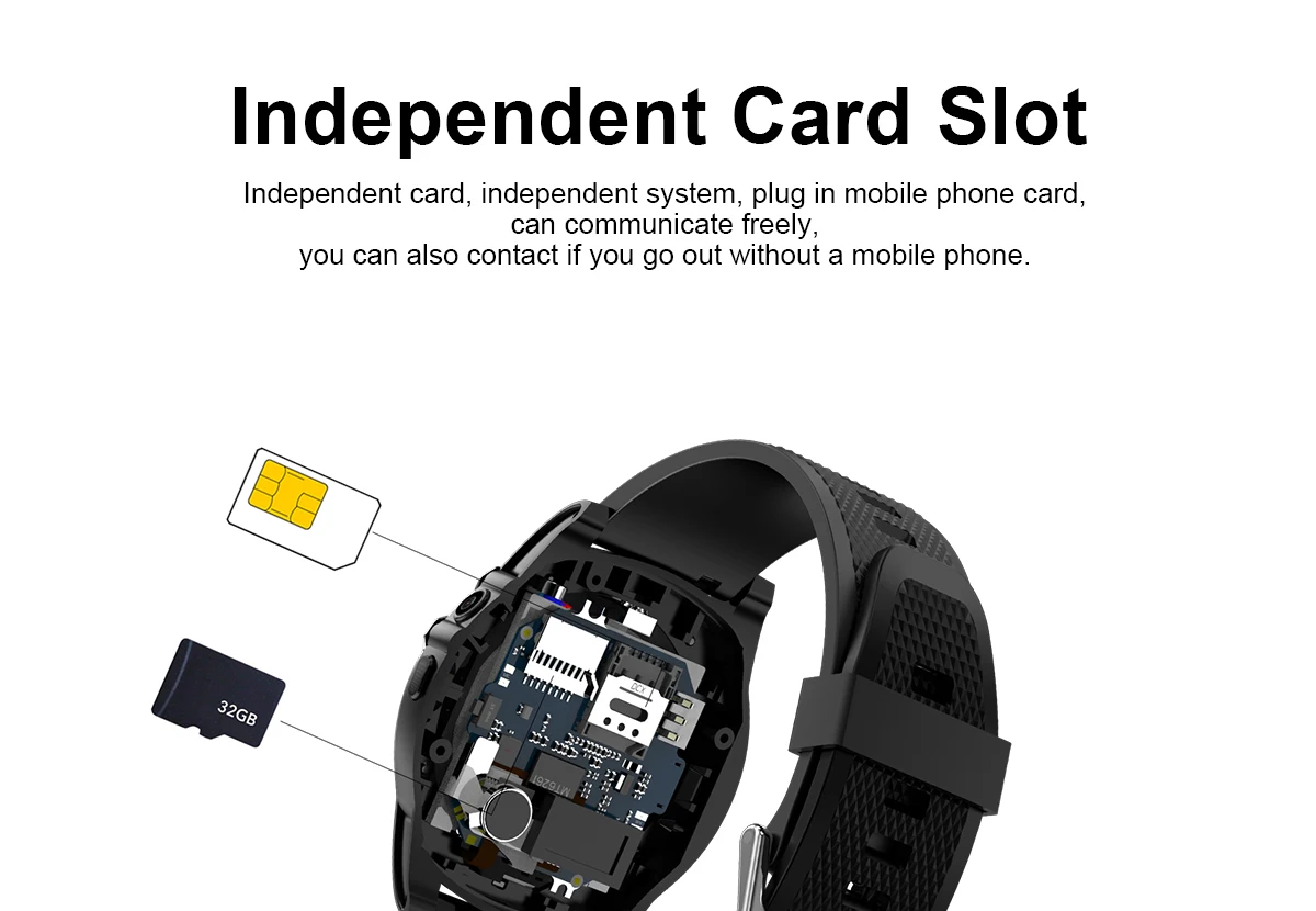 Смарт-часы с сенсорным экраном камеры Bluetooth Смарт-часы независимый телефон Поддержка SIM и tf-карты для телефонов Android iPhone