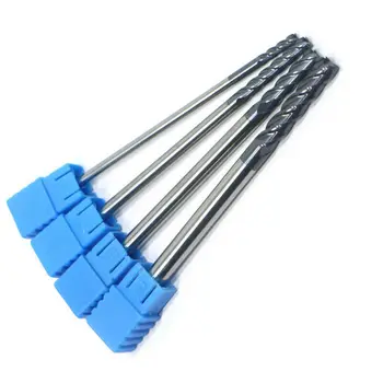 

Carbide End Mill 4 Flutes CNC Cutter Tool Tungsten Steel HRC45 4pcs 100mm