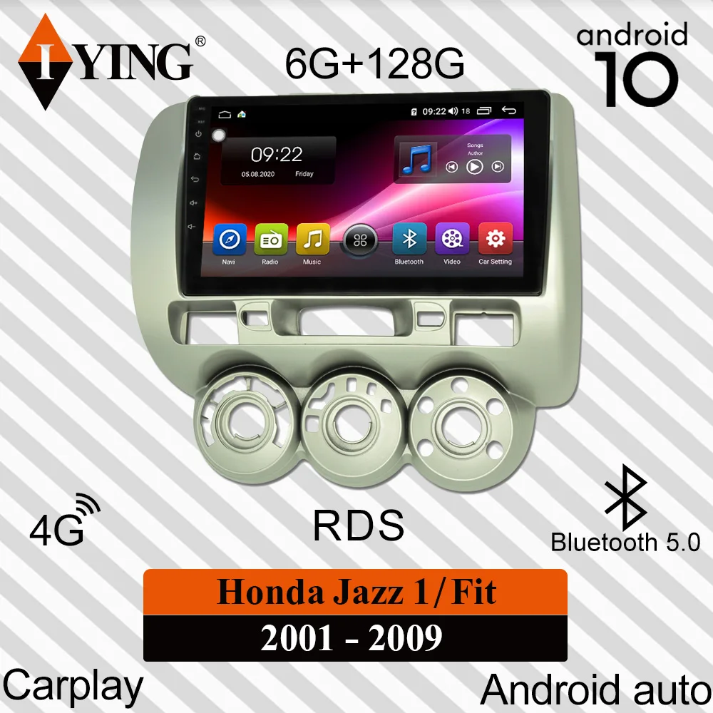 IYING беспроводной Carplay для Honda Jazz 1Fit 2001-2009 автомобильное радио мультимедийный