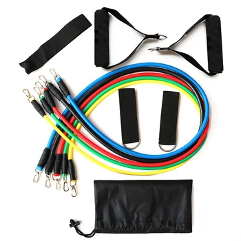 

11 Pcs Resistance Bands Set Elastic Bands Fitness Equipment for Gym Home Yoga Training Exercise Rope Workout Fitness Puller