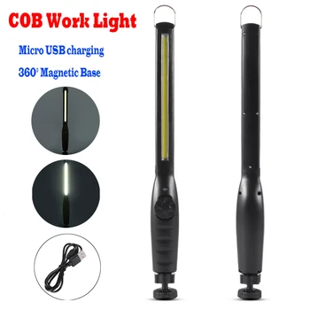 

LED Work Light USB Rechargeable COB Camping Work Inspection Light Lamp Hand Torch Portable Work LED Flashlight Portable