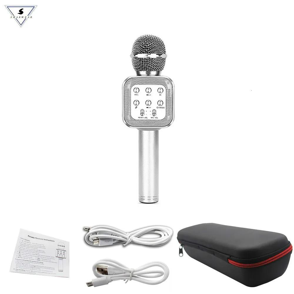 

Bluetooth Karaoke Microphone 3 in 1 Multi-Function Handheld Wireless Karaoke Machine for Kids Portable Mic Speaker Home Party