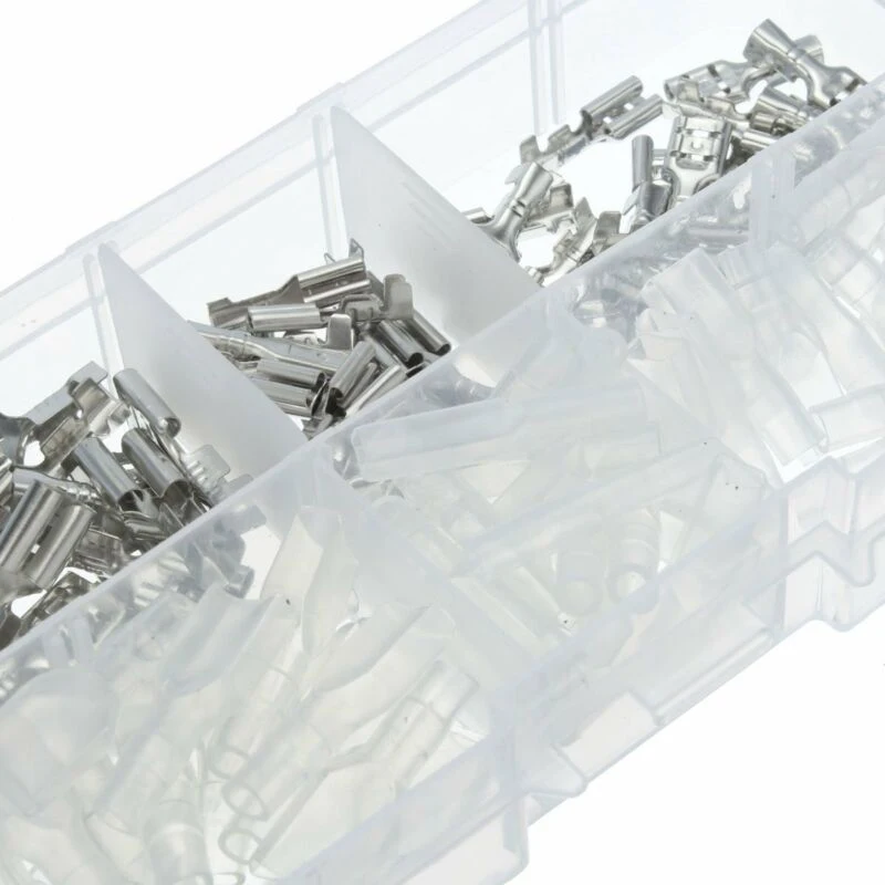 Втулки обжимной терминал 120 шт Набор Лопата провода разъем контакты 2 8-6 3 мм аудио