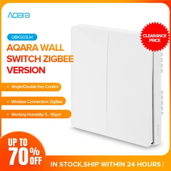

Aqara ZigBee Smart Light Wall Switches No Neutral Fire Wire light Remote Control work for mijia Mi Home APP IN STOCK