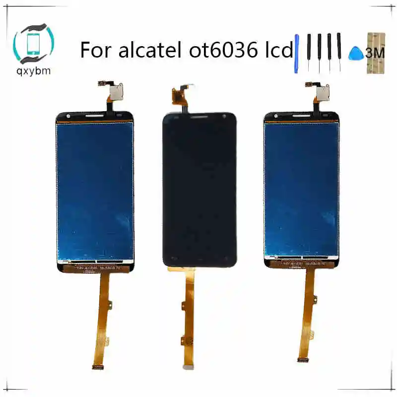 5 дюймов lcd for Alcatel OT6036 6036 6036Y ЖК-дисплей Дисплей Сенсорный экран дигитайзер в сборе