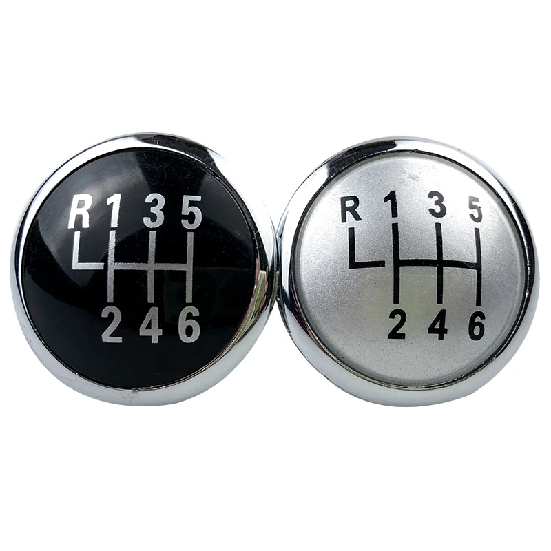Gear Shift Knob Lever Shifter Emblem Badge Cap Cover For VW Polo 9N 9N2