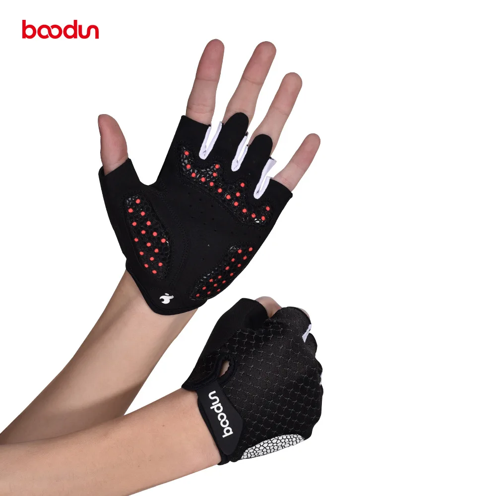 Перчатки для велоспорта с полупальцами Boodun товары фитнеса тактические