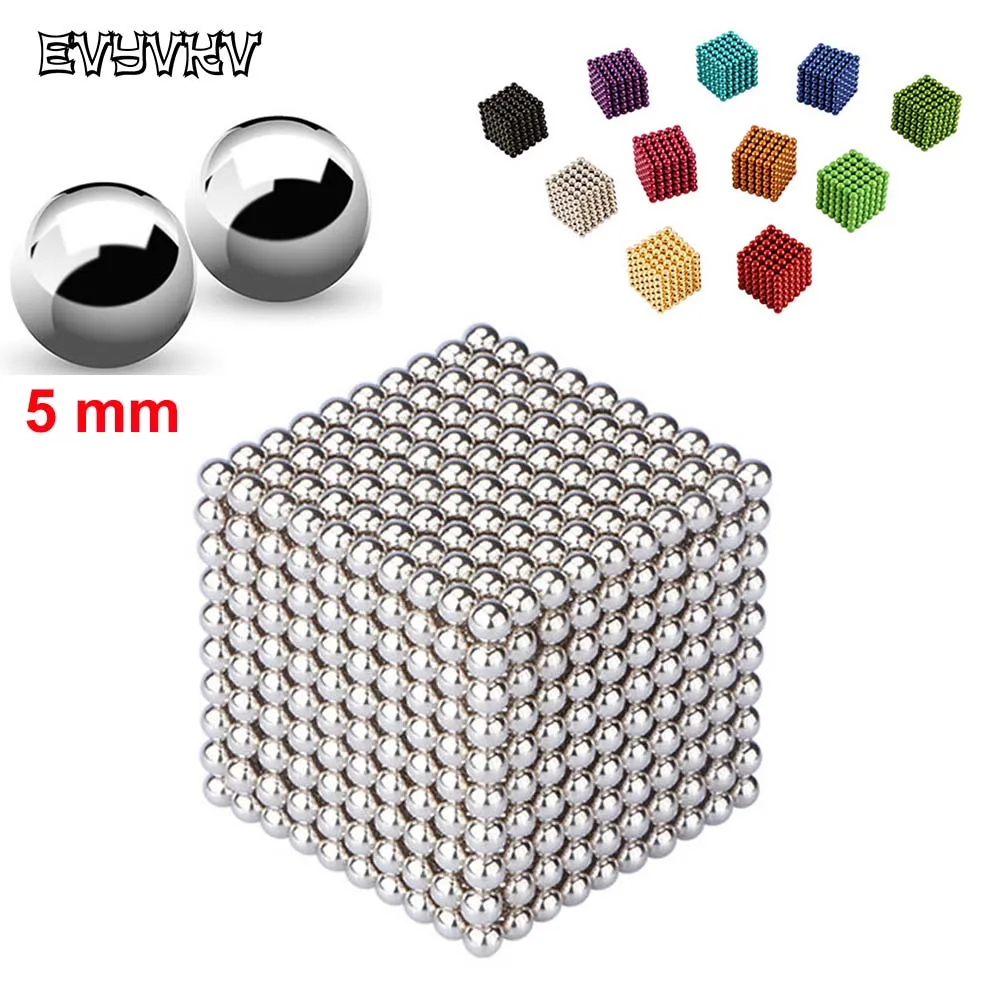 

1000 PCS/set magnetic balls 5mm magnets constructor magnet game bucky ball 5 mm geomag puzzle kids educational toys for children