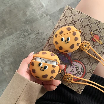 

Cute Cookies AirPods Case Silicone Soft Shell for Airpods2/3pro Wireless Bluetooth Headset AirPods Case