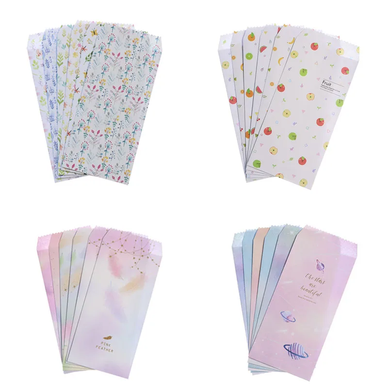 6 шт./компл. Мини Цветочная фотобумага с рисунком|Бумажные конверты| |