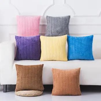 

Soft Plush Warm Decorative Throw Pillows Include Core 43*43cm Sofa Bed Back Cushion Cover with Inner High Qualitiy Throwpillow