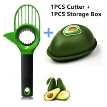 Avocado Slicer Cutter Peeler & Storage Box Portable Creative Cover Fruit Kitchen Tools Gadget and Inteligentes
