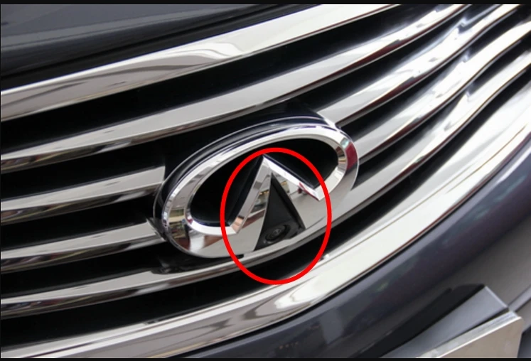 Автомобильная камера CCD с логотипом переднего вида автомобиля для Infiniti 2015 2014