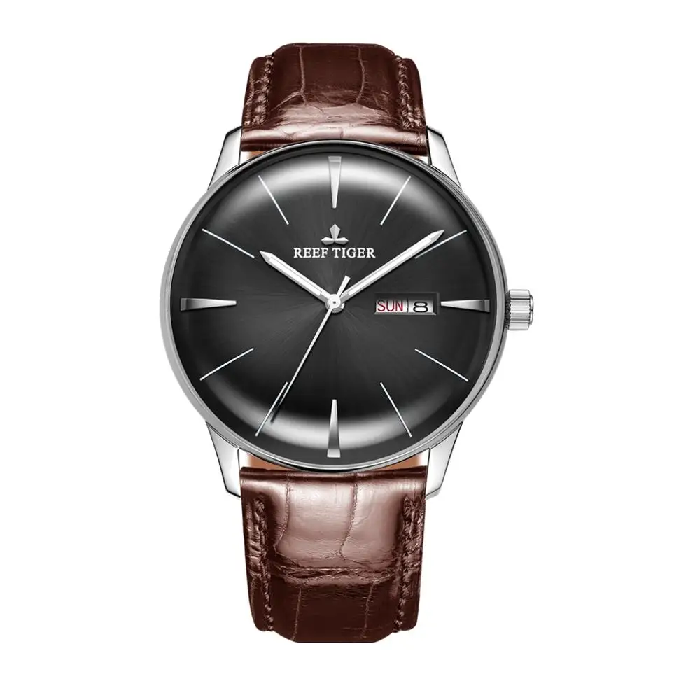 men watch p7 Роскошные мужские часы, мужские автоматические механические наручные часы Reef Tiger, водонепроницаемые наручные часы, Модные Аналоговые часы montre homme RGA8238 - Цвет: men watch p7
