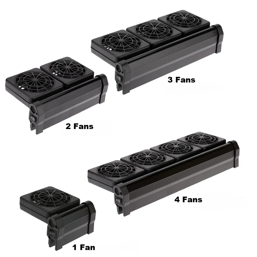 Aquarium-Cooling-Fan-1-2-3-4-Fans-Fish-Tank-Cold-Wind-Chiller-Adjustable-2-Level