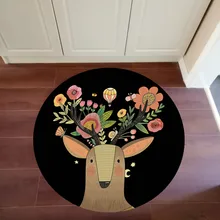 Прикроватный коврик компьютерное одеяло скандинавский Детский мультфильм детский сад вращающийся стул палатка круглая подвесная корзина ковер для спальни ins