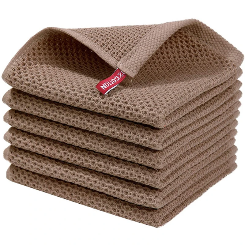 Ultra-Absorbent Waffle Cotton Kitchen & Home Cleaning Towels