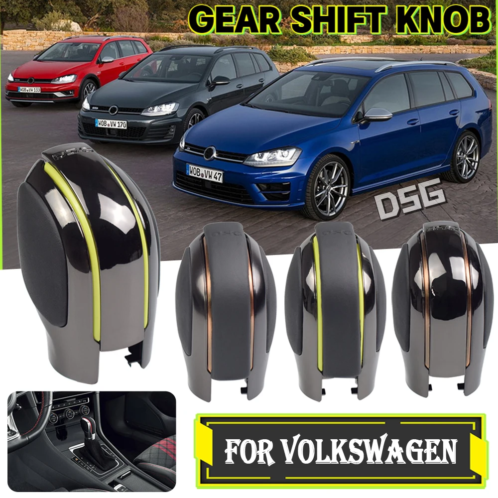 Automatischer schaltknopf stick hebels chieber für volkswagen golf 6 7 r  gti passat b7 b8 cc r20 jetta mk6 gli abs leder - AliExpress