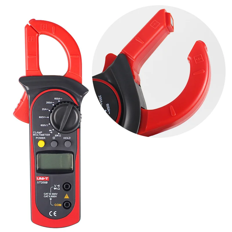 UNI-T UT200B Clamp Meters LCD Backlight AC/DC Voltage AC Current Resistance Clamp Multimeter Multitester Multimetro