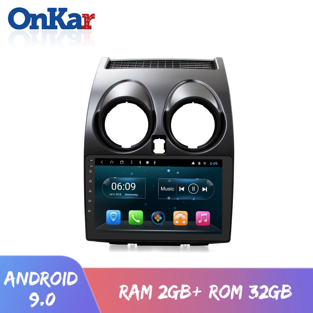 Автомобильная головная установка ONKAR Android для Nissan Qashqai 1 J10 2006 2013 с 9 0 Pie 2 ГБ + 32