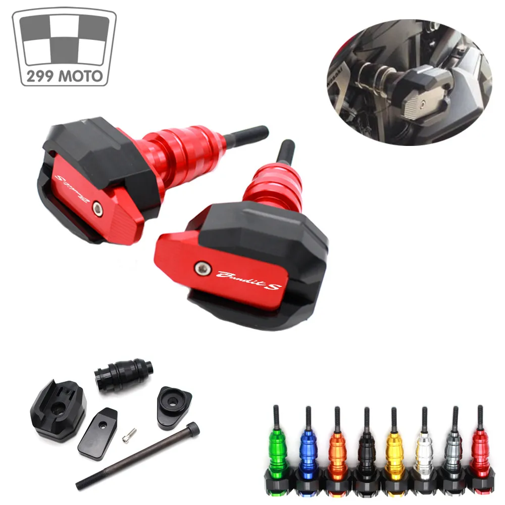 

For Suzuki Bandit GSF600S GSF GSF600 S GSF 600 S 1996-2003 frame slider shock protector for motorcycle coil fall protection