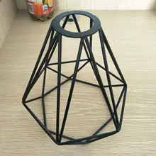 Железная проволока клетка абажур Холодный промышленный-стиль Потолочный Светильник Оттенки железная клетка еда Потолочный Светильник Оттенки железная проволока лампада