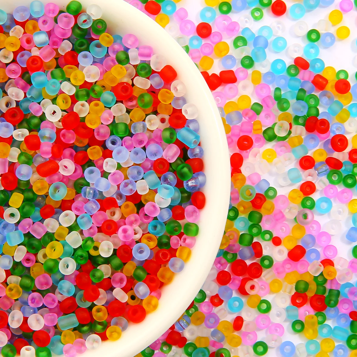 2 3 4mm Crystal Czech Glass Seed Beads Matte Mix Color Frost Loose Spacer Beads For DIY Apparel Sewing Supplies 300-2000Pcs/lot