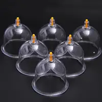 Cupping device, No. 2 cans, household exhausting vacuum thickening magnetic therapy beauty care 6 pcs/group 1