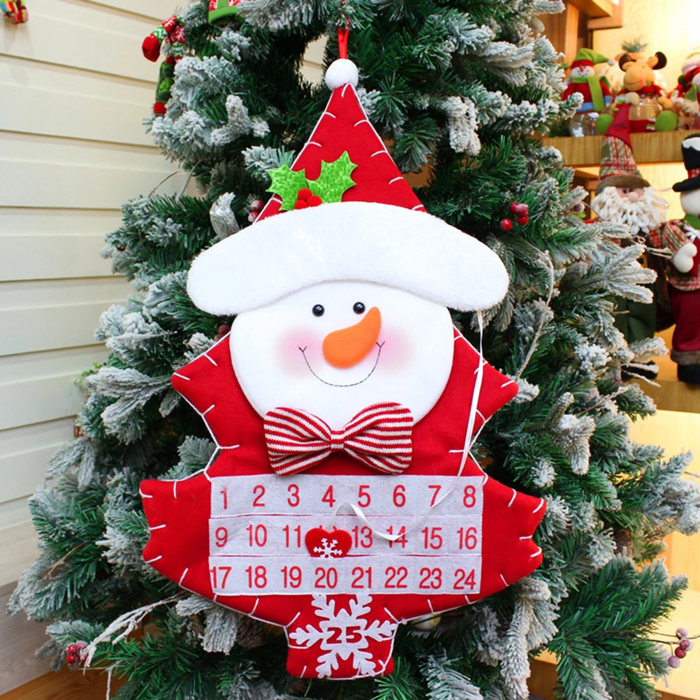 2 шт рождественские привидения креативные подвесные рождественские Снеговики декоративный календарь украшения для офиса украшения